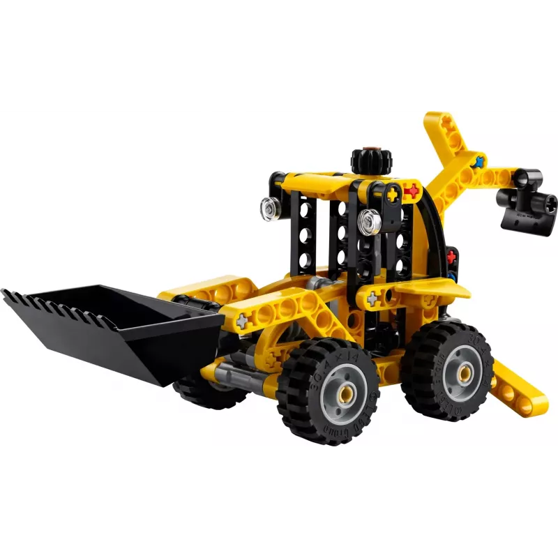 Konstruktionsset LEGO Technic Backhoe Loader 42197 — Knicklenkung, funktionierender Lader, 104 Teile, empfohlenes Alter 7+
