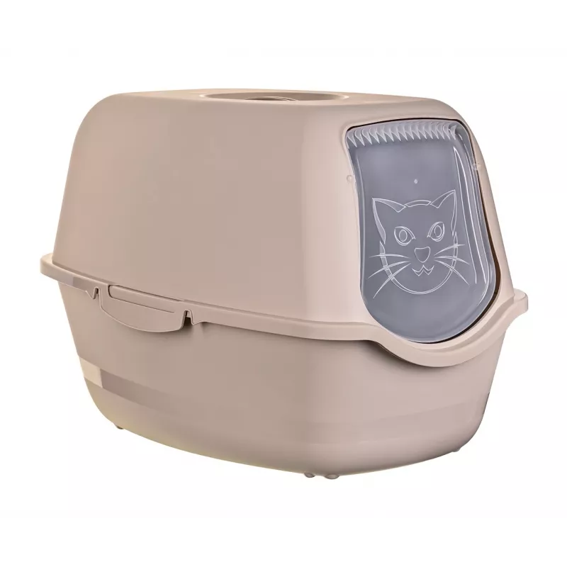 Katzentoilette DIAMENTIQ BAYA, Kunststoff, umkehrbare Türen, 55,5×40×38,7 cm, beige