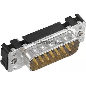 Harting 09 65 161 7712 D-SUB Stiftleiste 180 ° Polzahl: 9 Lötanschluss 1 Stk. (09 65 161 7712)