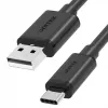 UNITEK USB-KABEL USB-A — USB-C 25CM, Y-C480BK