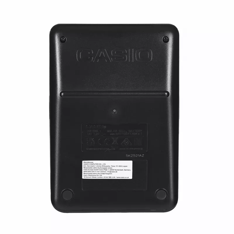 Desktop Basisrechner CASIO MS-8F – 8-stellig, Batterie/Solar, 26 Tasten, Währungs- & Steuerfunktionen, Gewinnberechnung, schwarz