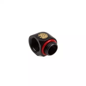 BitsPower Winkeladapter 1/4 Zoll BSPP Innengewinde auf 1/4 Zoll BSPP Gewinde — Carbon Black (BP-CBWP-C39)