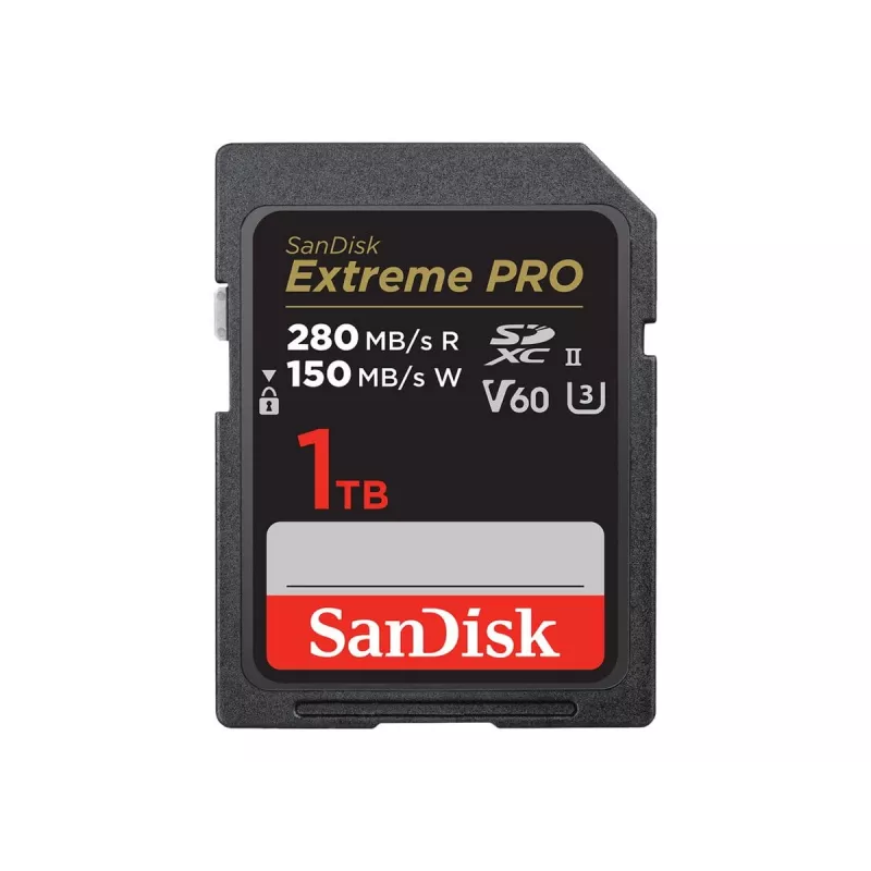 SanDisk Extreme Pro - Flash-Speicherkarte - 1TB - Video Class V60 / UHS-II U3 / Class10 - SDXC UHS-II (SDSDXEP-1T00-GN4IN)