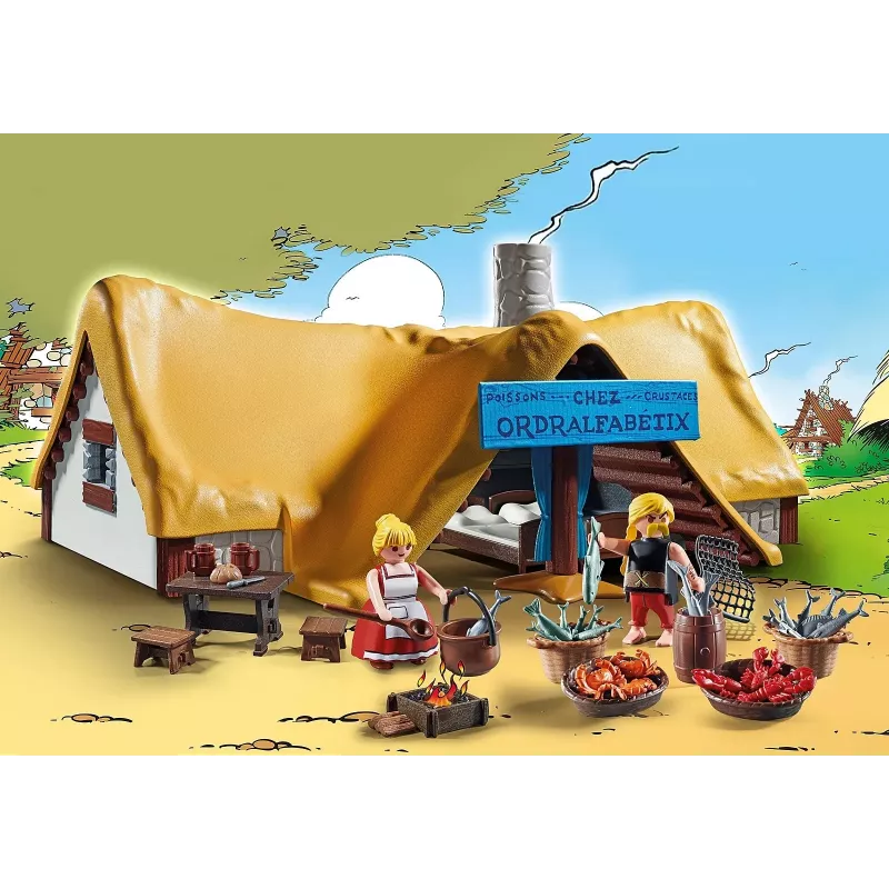 Playmobil 71266 Asterix: Hütte von Verleihnix Verleihnix und seine Frau Bakteria Sammelfiguren Asterix Sammler und Fans Spielspaß Rollenspiele