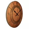 NeXtime klok 3113br Wood Round, Ø50 cm, Wanduhr, Braun