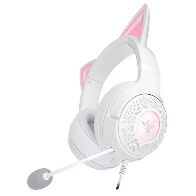 Headset Razer Kraken Kitty V2 Wired USB Type-A Weiß — Circumaural, Kopfbügel, 20–20000 Hz, 2 m Kabel