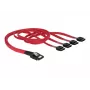 Delock - SATA- / SAS-Kabel - 4-Lane - SATA (W) auf 36 PIN 4iMini MultiLane (M) - 50 cm (83057)