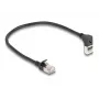 Netzwerkkabel DeLOCK RJ45 Cat.6A 0,25 m Schwarz