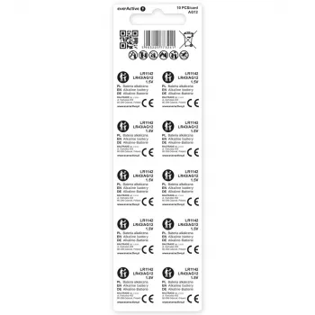 Alkaline-Knopfzelle everActive G12 AG12 1,5 V – 10er-Pack