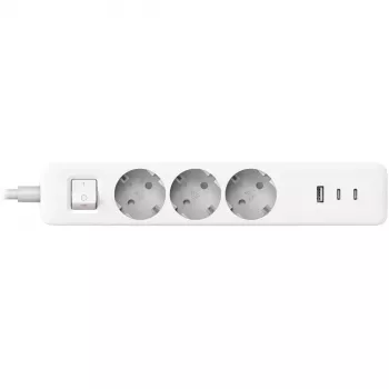 Mehrfachsteckdose Xiaomi BHR07UKEU — 3 AC-Ausgänge Typ F, 250 V, 1,4 m Kabel, weiß