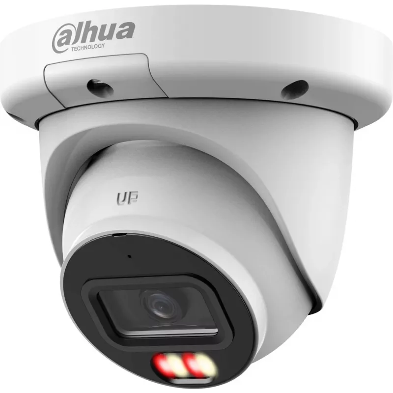 IP-Überwachungskamera Turret DAHUA IPC-HDW3849QM-S-IL — 6 MP (3288×1850), Deckenmontage, kabelgebunden, PoE, weiß