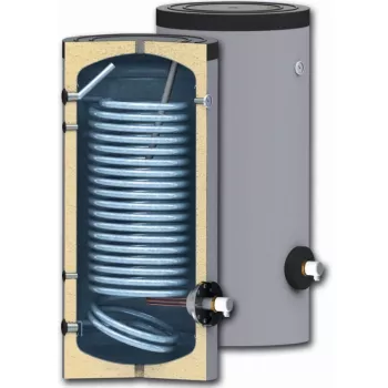Sunsystem | SWPN200 | Emaillierter Warmwasserspeicher 200L mit Wärmetauscher 1,9 m