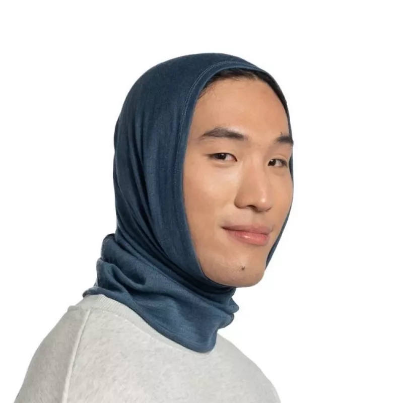 Buff Merino Midweight Multifunctional Sling Blau