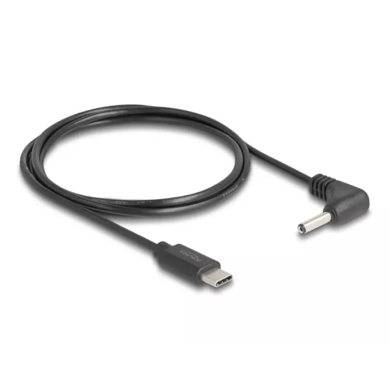 DeLOCK 85393 Stromkabel Schwarz 1,5 m USB-C 3,5 x 1,35 mm