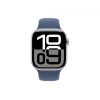 Apple Watch S10 Aluminium Cellular 42mm Silber (Sportarmband Denim) S/M