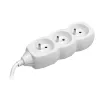 Tracer PowerCord Verlängerungskabel, 3 Steckdosen, 3 m, Weiß