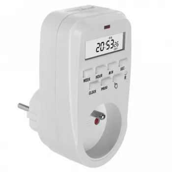 Digitale Zeitschaltuhr GreenBlue GB362 — programmierbare Zeitschaltuhr für elektrische Geräte, Modell GB362
