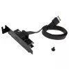 Akasa Low Profile PCI Bracket Adapter USB 3.1 Typ C - schwarz - Adapter - Digital/Daten