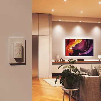 Intelligenter Funk-Schalter Nanoleaf N4400C02-1BUT — batteriebetrieben, anpassbare Steuerung für intelligente Leuchten und Geräte