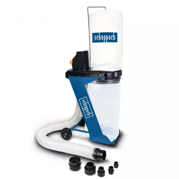 Trockensauger Scheppach DC500 — 75 L, 550 W, 1150 m³/h, 2 m Schlauch, 10 cm Durchmesser