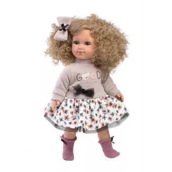 Puppe Llorens Elena 35 cm — weicher Körper, handbemaltes Gesicht und Gliedmaßen