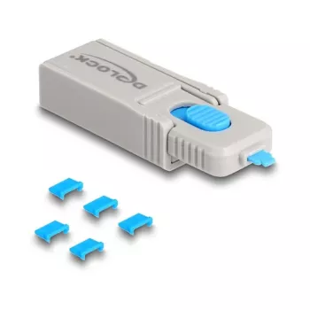 Portblocker DeLOCK 20925 Micro-USB 5 Stück + Sperrwerkzeug