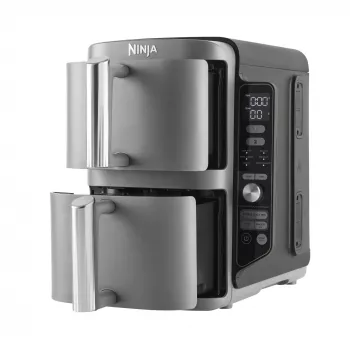 Ninja SL400EU Fritteuse Double 9,5 L 2470 W Heißluftfritteuse Schwarz, Grau