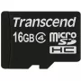 Transcend - Flash Memory Card - 16GB - Class 4 - microSDHC (TS16GUSDC4)