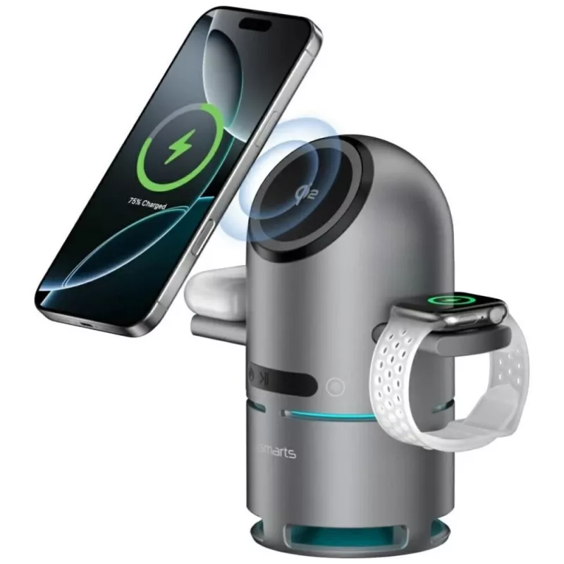 Docking-Ladestation ChargeBot Sound Qi2 grau