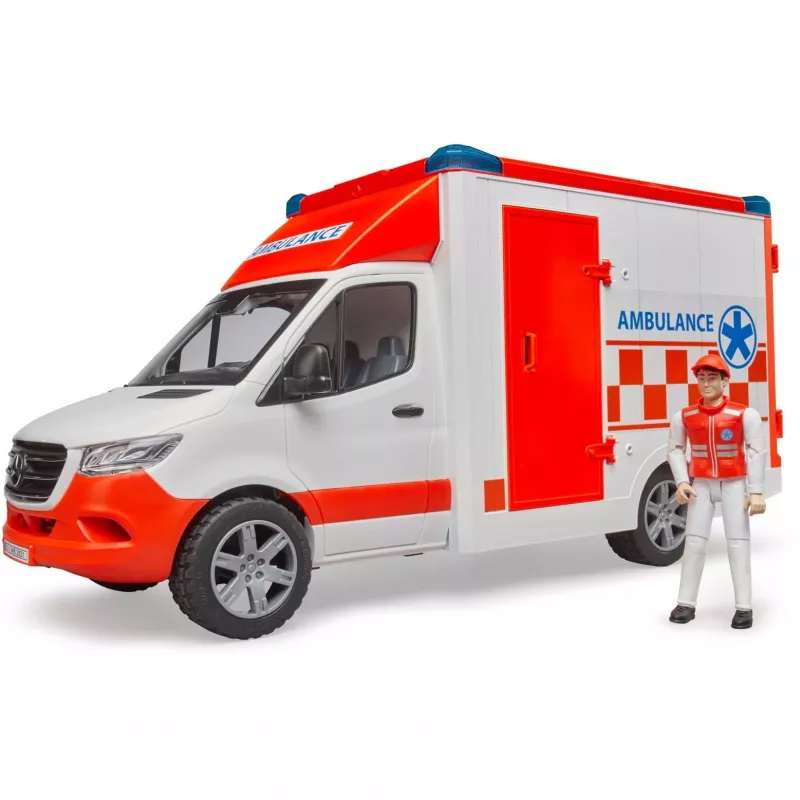 Bruder 1/16 Mercedes-Benz Sprinter Krankenwagen mit Fahrer