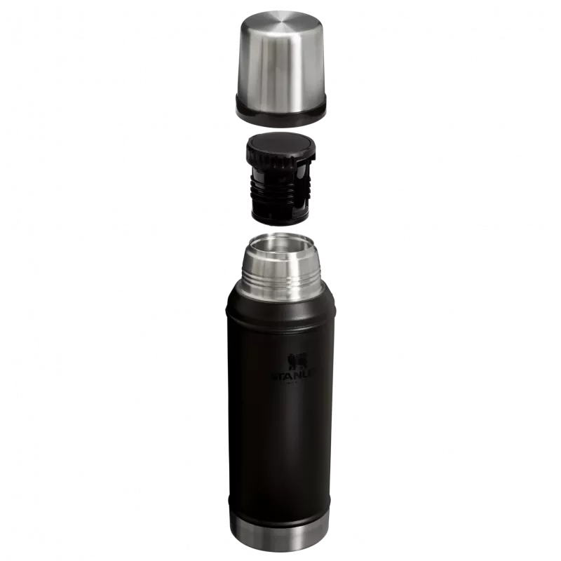 Thermosflasche STANLEY Legendary Classic 0,94 L, schwarz, doppelwandig vakuumisoliert