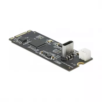 M.2 Key B+M Stecker auf USB Type-C Buchse Konverter, DeLOCK, 63174