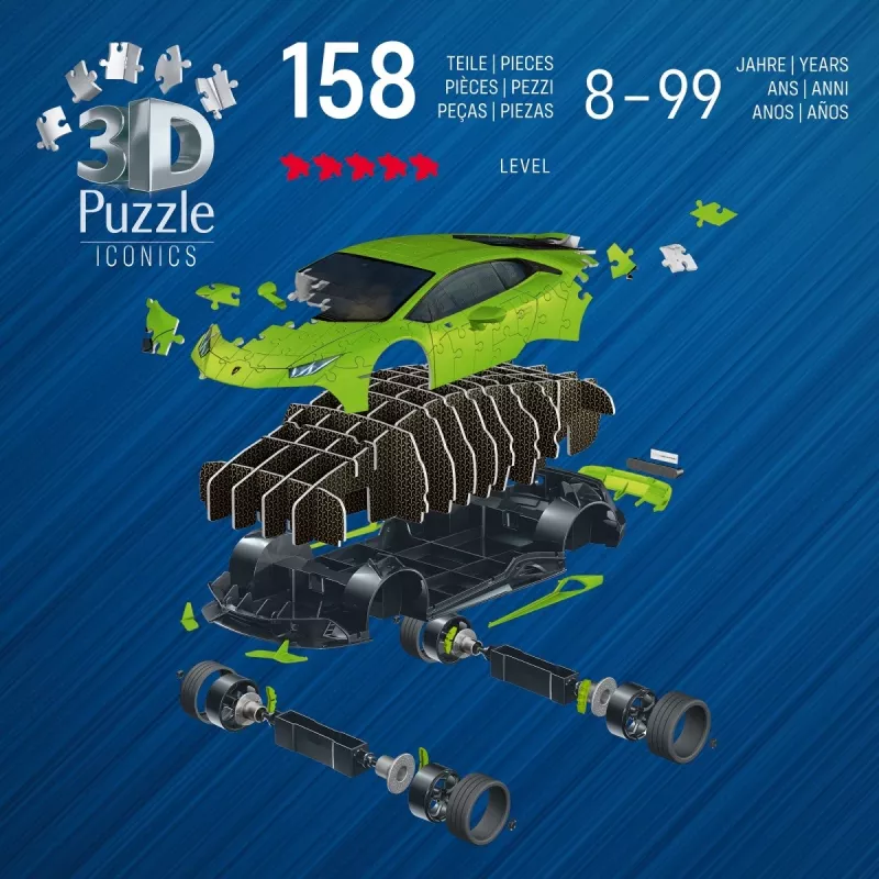 Puzzle 3D 158 Teile Lamborghini Huracan EVO grün