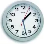 MAUL Wanduhr MAULstep Weiß Silber Kunststoff, Ø 20,0 cm (9052995)