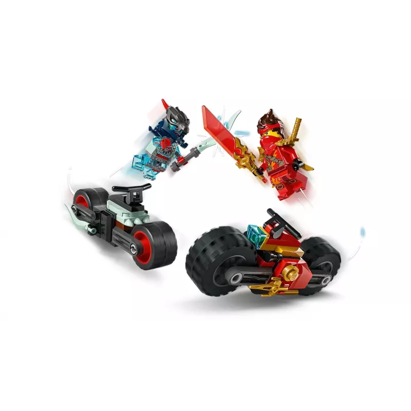 LEGO Bauset NINJAGO 71838 Kais Motorrad-Geschwindigkeitsrennen — 79 Teile, 2 Minifiguren, Alter 6+, Abmessungen 40×30×90 mm