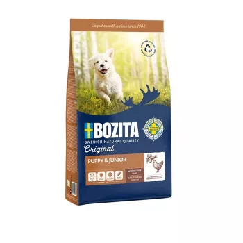 BOZITA Original Puppy & Junior Trockenfutter für Hunde mit Huhn, 12 kg