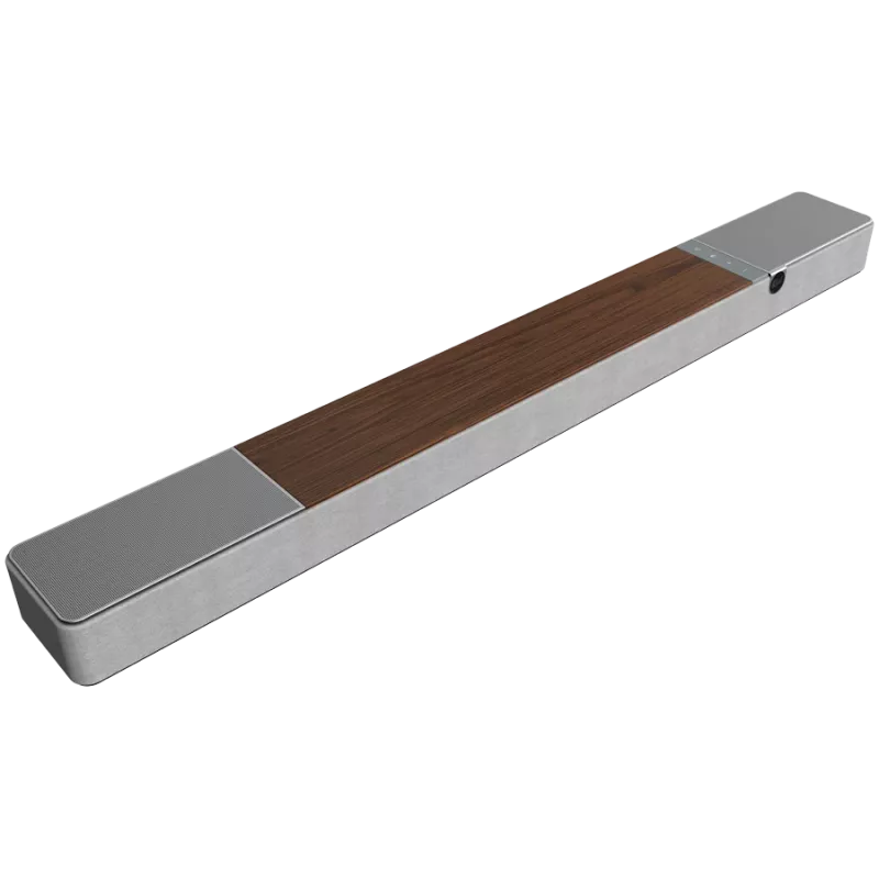 Soundbar-Lautsprecher KLIPSCH 1073541 — 3.1.2 Kanäle, 100 W RMS, integrierter Subwoofer, Grau/Walnuss