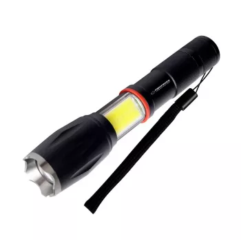 Esperanza Dione Schwarze Handtaschenlampe LED