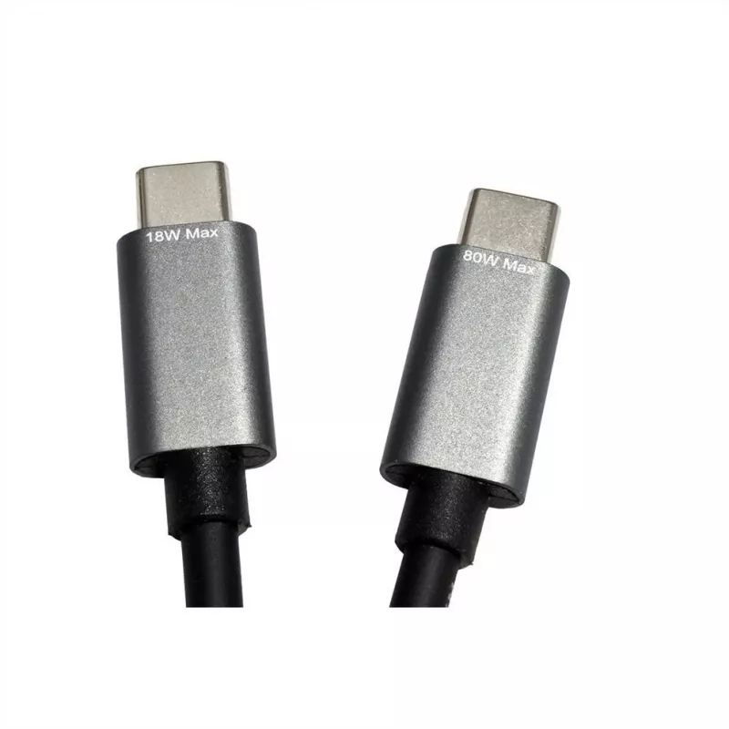 ROLINE - USB-Kabel - 24-pol USB-C (M) auf 24-pol USB-C (M) - USB 2.0 - 1,85 m - USB-Stromversorgung (100 W) - Schwarz (11.02.8308)
