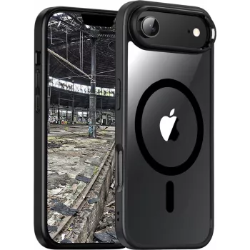 jt berlin BackCase JT Berlin Pankow Hybrid MagSafe Handyhülle für Apple iPhone, Air, schwarz/transparent