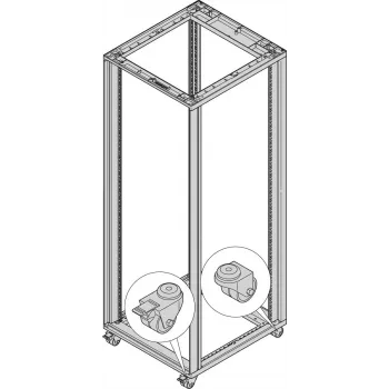 SCHROFF Lenkrollen - LENKROLLEN SET 200KG 50D 4 Stück (27230067)