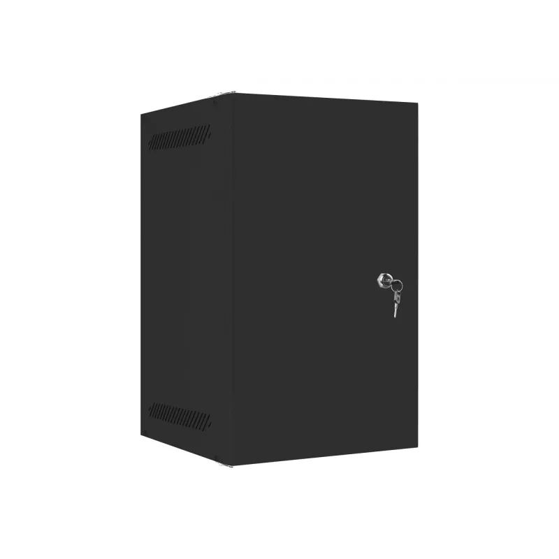 Wandmontiertes Netzwerk-Rack LANBERG WF10-2309-00B — 9HE, 280×469×310 mm, IP20, schwarz