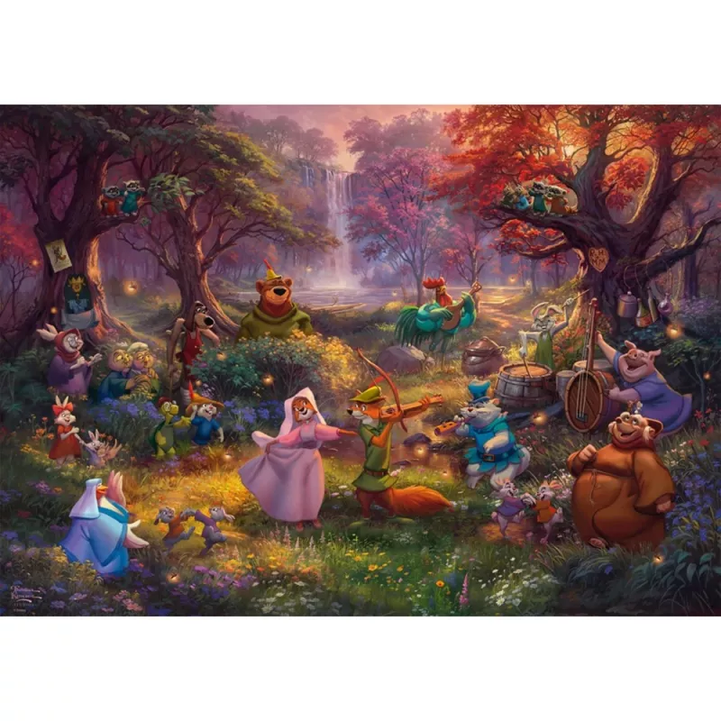 Thomas Kinkade Studios: Disney - Robin Hood, Puzzle 1000 Teile