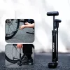 Rockbros 42310006001 Fahrrad-Handpumpe mit Manometer Schwarz