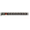 Stromverteilungseinheit Gembird EG-PDU-014-FC14, 8 AC-Steckdosen, C14-Eingang, 3 m Kabel, 1U Aluminiumgehäuse, 10 A, 3680 W