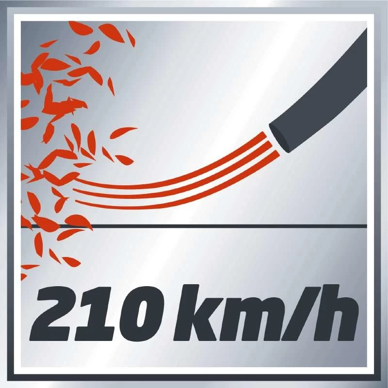 Einhell GE-CL 18 Li E - Solo kabelloser Laubbläser 210 km/h Schwarz, Rot