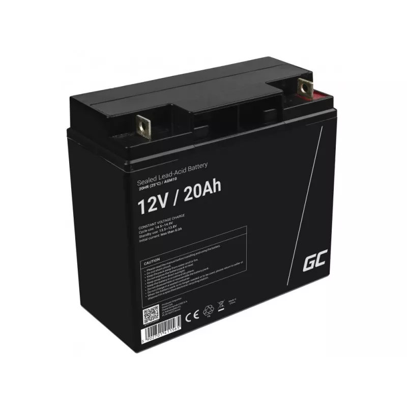 Green Cell AGM10 Industrie-Akku, versiegelte Blei-Säure (VRLA), 20000 mAh, 12 V