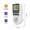 Elektronischer Timer QOLTEC PC0628 mit LCD-Anzeige, 24-Stunden-Countdown