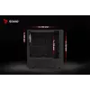 PC Cube Gehäuse SAVIO Noctis Glass RGB — Schwarz, ATX/Micro-ATX, 210×410×450 mm, 3×120 mm Frontlüfter