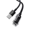 Baseus Gem USB-zu-IP 2,4A Schnellladekabel 2 m Schwarz